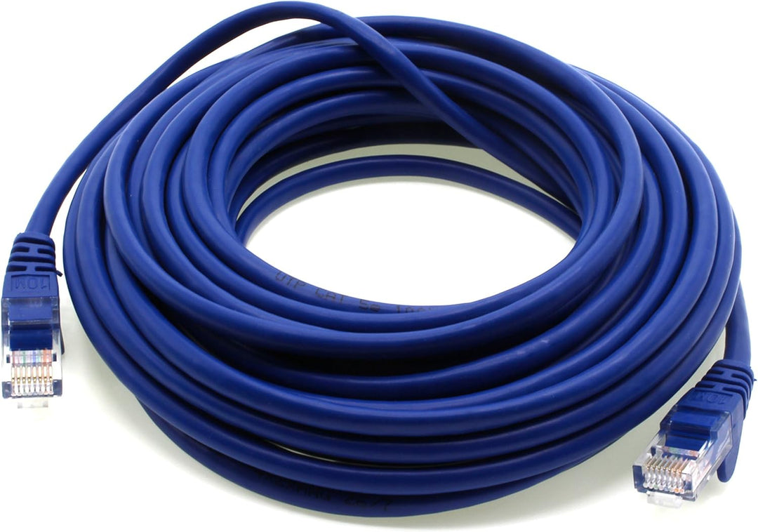 1aTTack.de Netzwerkkabel Cat.6 - blau - 10x - 7,5m - (Set) - CAT6 Ethernet Kabel Lankabel 1000 Mbits
