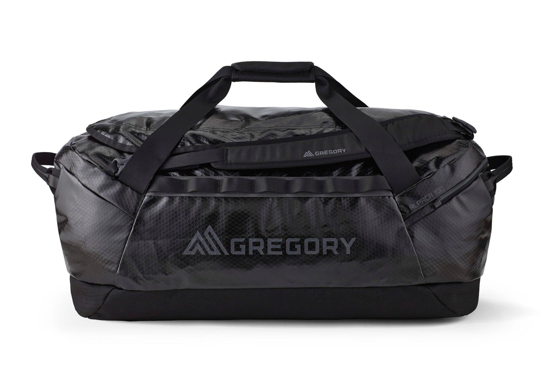 Gregory Alpaca 100 Schwarz - Hochwertige geräumige Reisetasche, 100l, Grösse 100l - Farbe Obsidian B