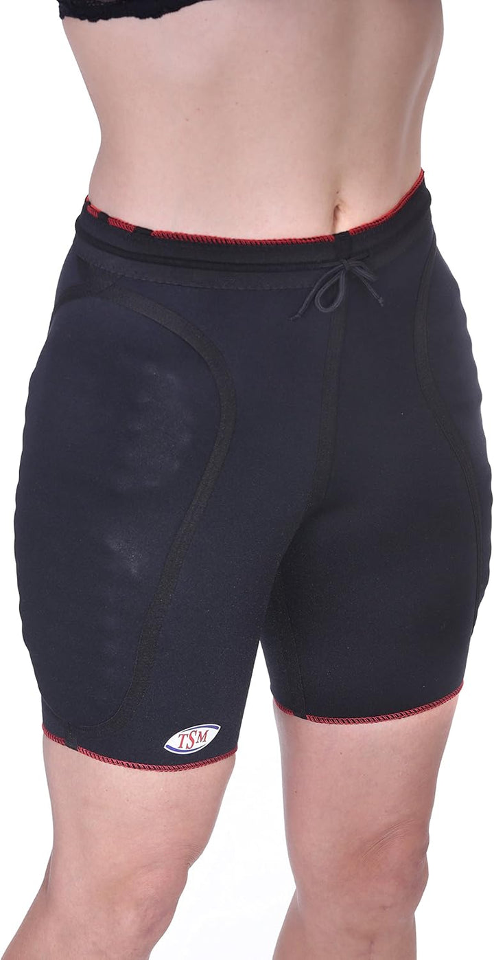 TSM Torwarthose aktiv 2190 Hüftpolsterhose Thermohose Shorts Hose dunkelblau/rot XL Schwarz, XL Schw