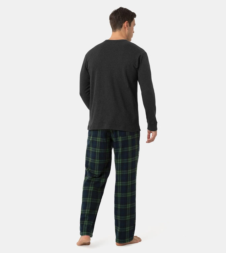 LAPASA Herren Pyjama-Set Schlafanzugset (Extra Warm Flecce Set M129, Wärmer Flanell Set M95, Warm Fl