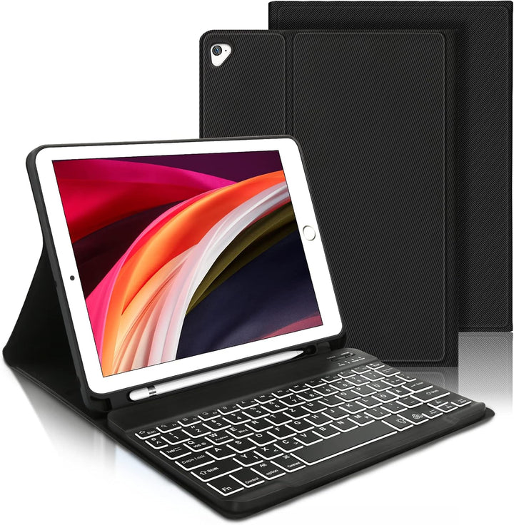 IVEOPPE iPad 6.Generation Hülle mit Tastatur, iPad Hülle mit Tastatur für iPad 6.Generation 2018/iPa
