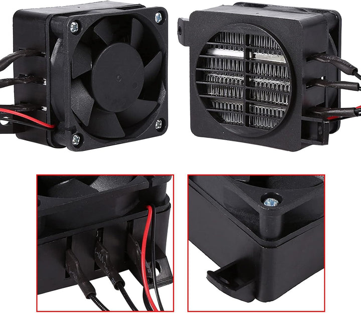 Nikou PTC Heizung 12V 100W, Auto Heizlüfter Fan Lufterhitzer Konstante Temperatur Heizelement Energi