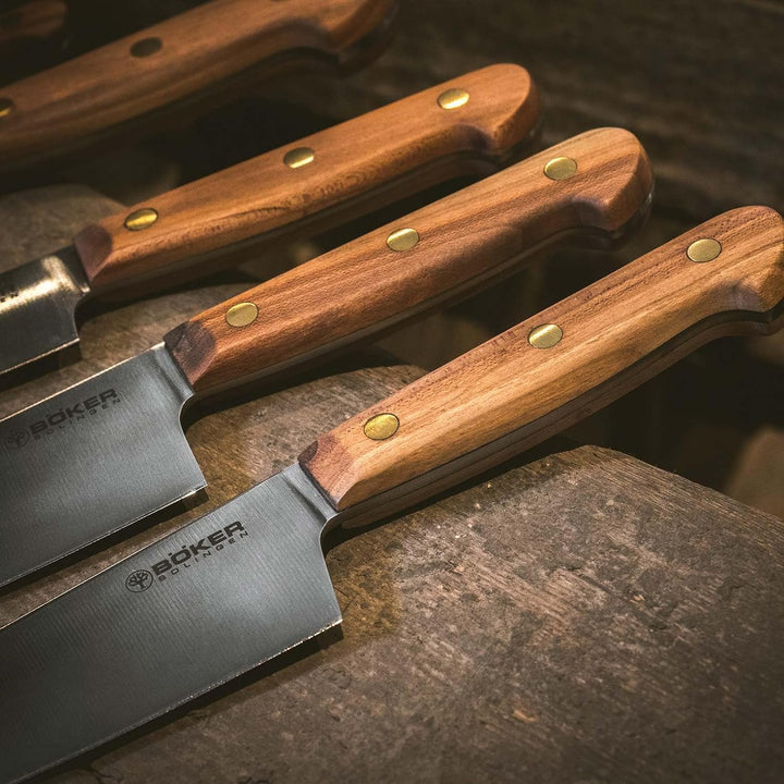 BÖKER SOLINGEN® Cottage-Craft - scharfes Profi Chefmesser klein 16 cm aus Carbonstahl - handgemachte