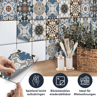 CREATISTO Mosaik Klebefliesen Stickerfliesen Fliesenfolie - Aufkleber Folie für Fliesen I Stickerfli
