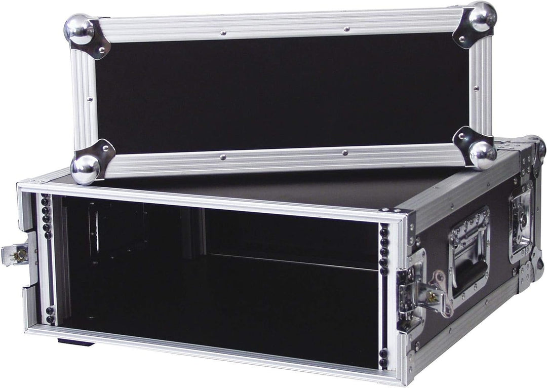 ROADINGER Verstärkerrack PR-2, 4HE, 47cm tief | Flightcase für 483-mm-Geräte (19") | mehrschichtig v