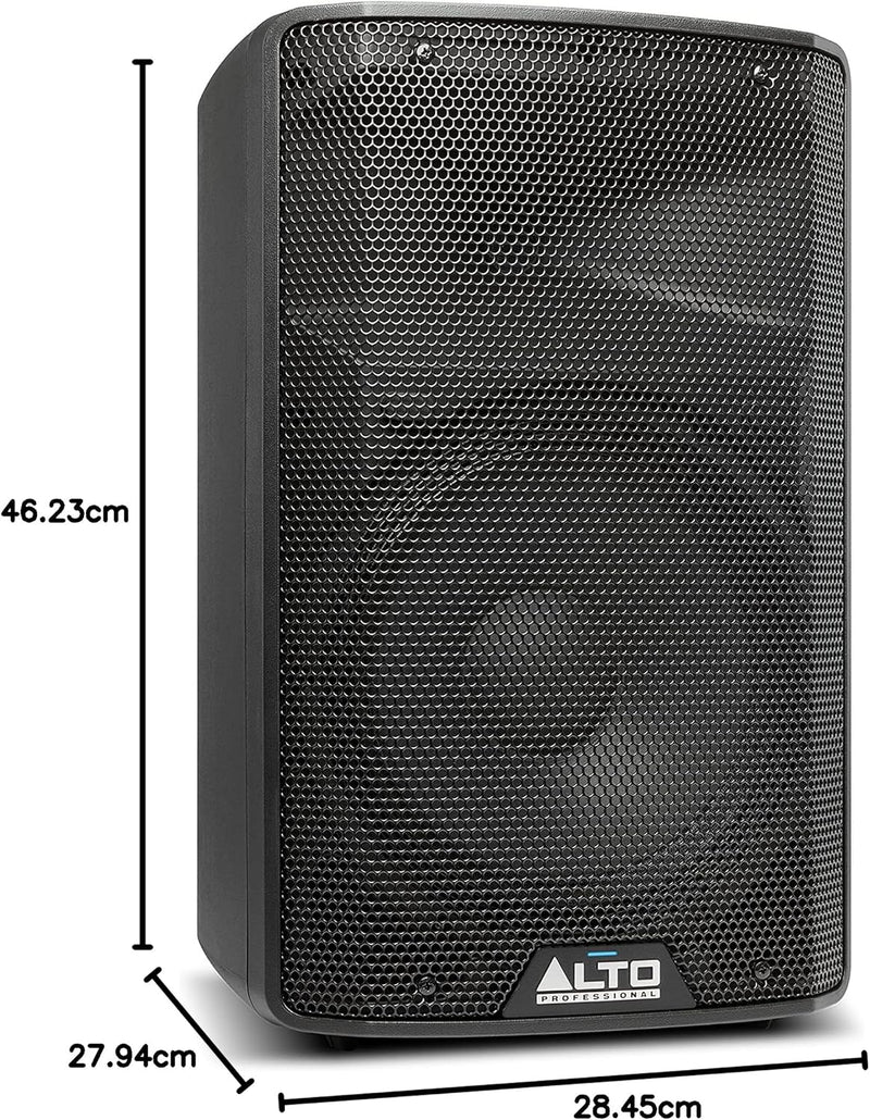 Alto Professional TX310 – 350W aktiver PA-Lautsprecher mit 10" Tieftöner für mobile DJs und Musiker,