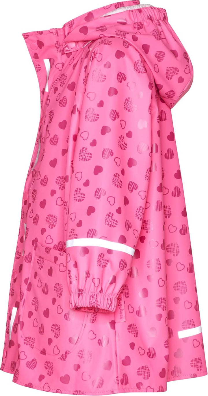 Playshoes Unisex Kinder Regenjacke Wind-und wasserdicht Regenmantel Regenbekleidung 86 Herzchen, 86