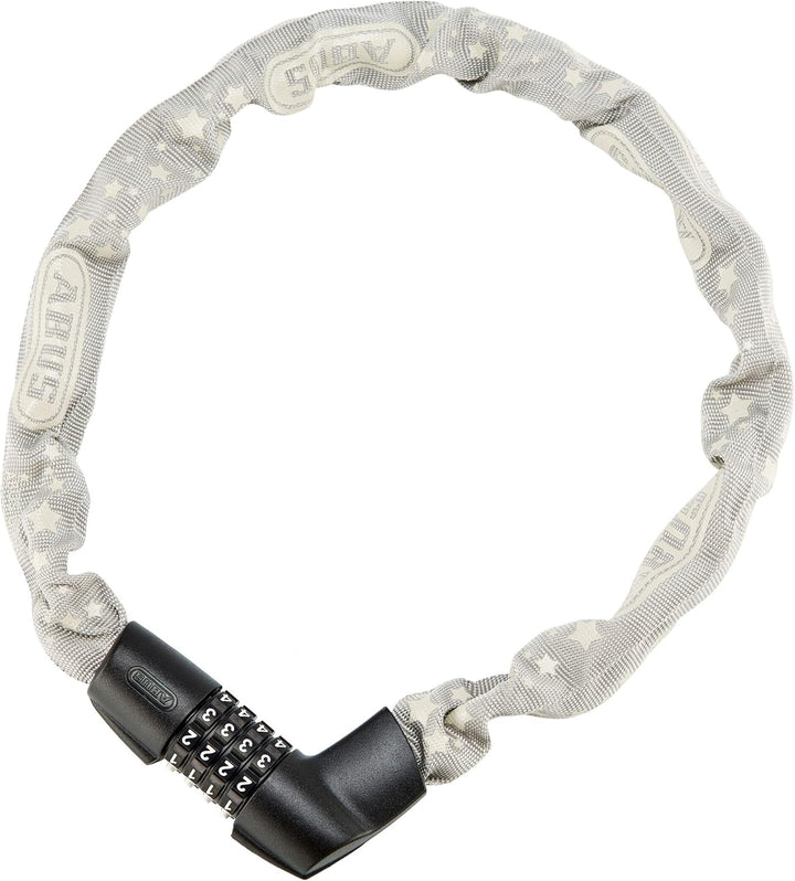 ABUS Kettenschloss Tresor 1385/75 – Zahlenschloss aus gehärtetem Stahl – 6 mm starke Vierkantkette –