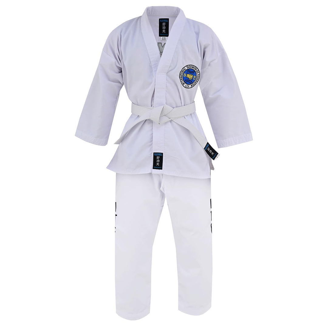 Martial Arts ITF Taekwondo-Anzug für Schüler 6/190 cm Weiss, 6/190 cm Wei&amp;