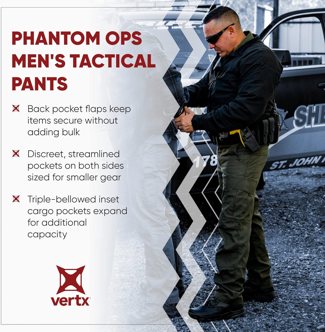 Vertx Herren Phantom Ops Cargo Utility mit Taschen, Wasserabweisende Arbeitskleidung, Taktische Oper