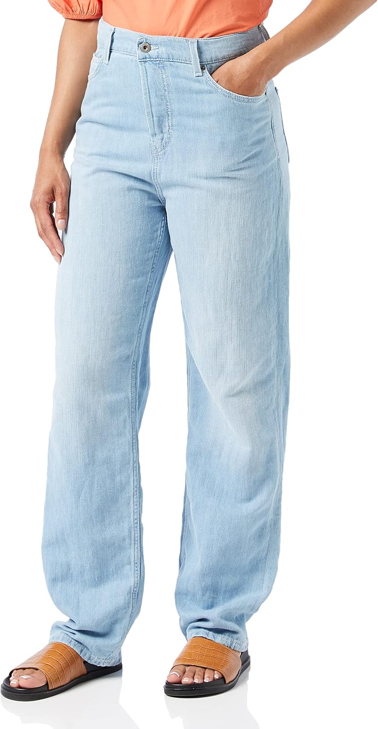 MUSTANG Damen Jeans Hose Style Moms 25W / 32L Mittelblau 301, 25W / 32L Mittelblau 301