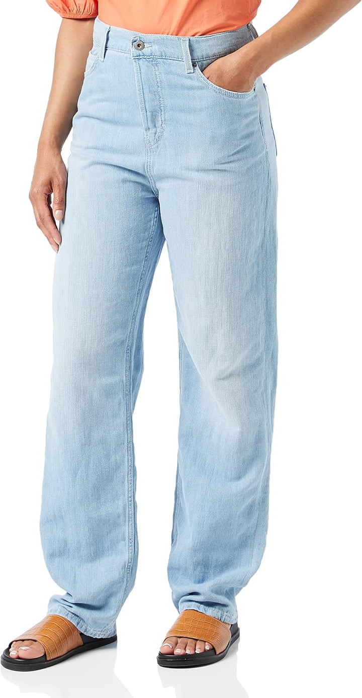 MUSTANG Damen Jeans Hose Style Moms 25W / 32L Mittelblau 301, 25W / 32L Mittelblau 301