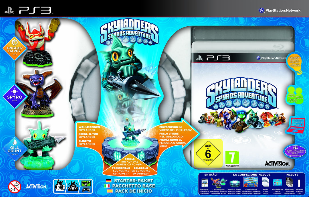 Skylanders: Spyro's Adventure - Starter Pack inkl. 3 Figuren