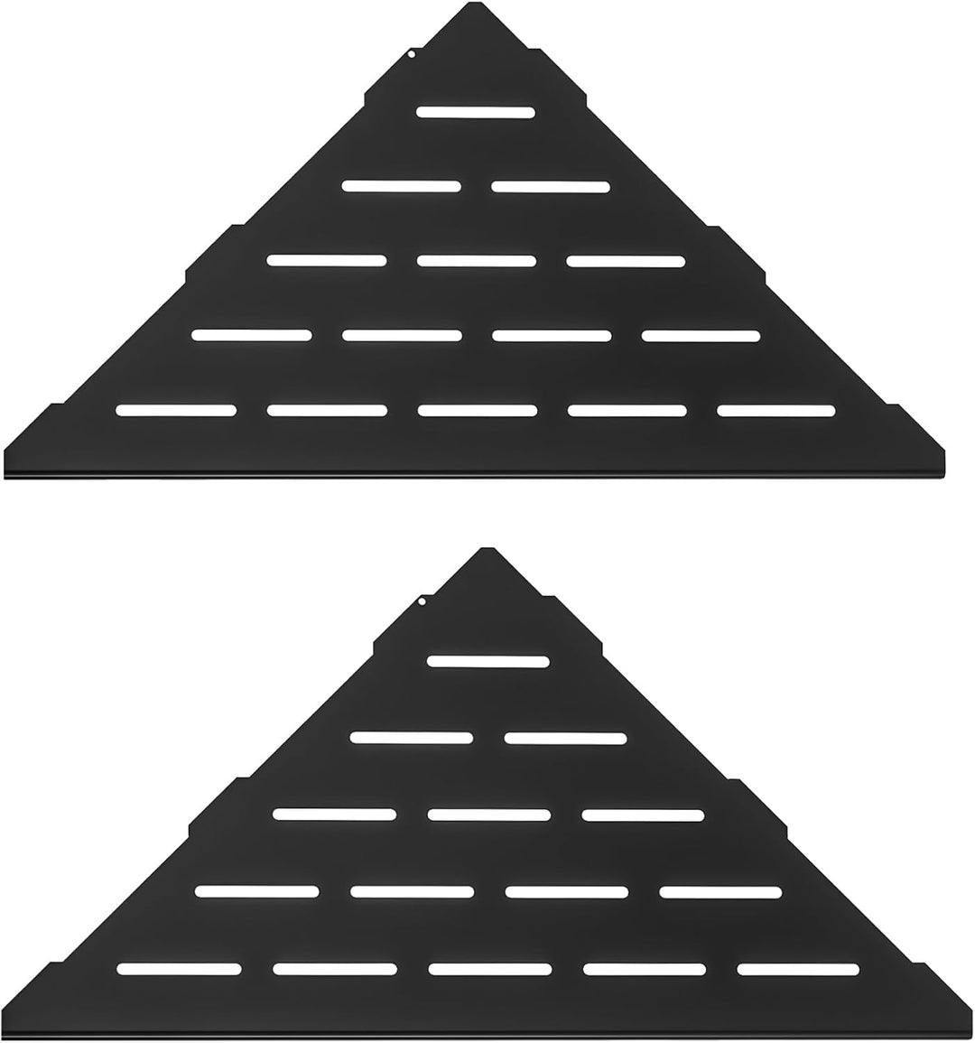 Neodrain Duschablage Edelstahl Eck-Duschregal Schwarz Eckregal Fliesen Eingelassen für Badezimmer, S