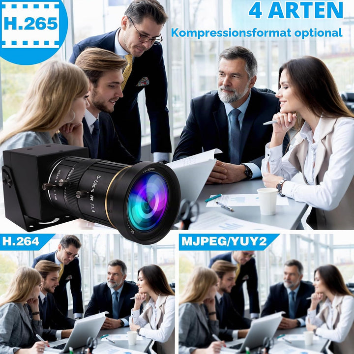 G 4K USB HDMI Kamera Mit Manuellem Zoom - Variabler Fokus PC-Webcam, Mini Lightburn-Kamera für Compu