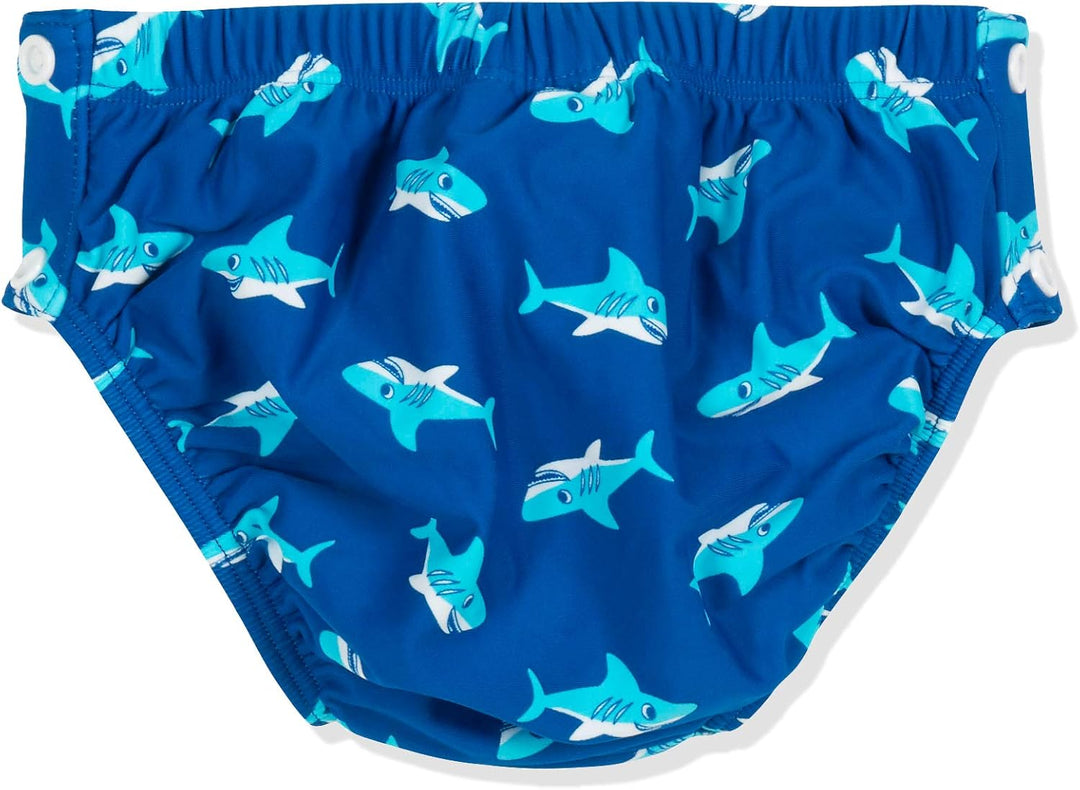 Playshoes UV-Schutz Baby Windelhose Flamingo Schwimmwindel 62/68 Hai Zum Knöpfen, 62/68 Hai Zum Kn&amp;
