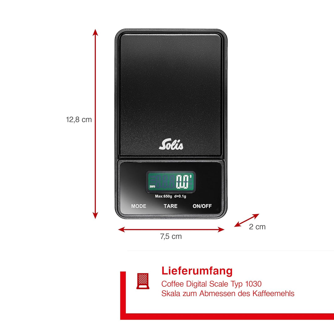 Solis Digital Pocket Scale 1030 Waage - Küchenwaage Digital - Feinwaage - Kompakte Küchenwaage / Esp