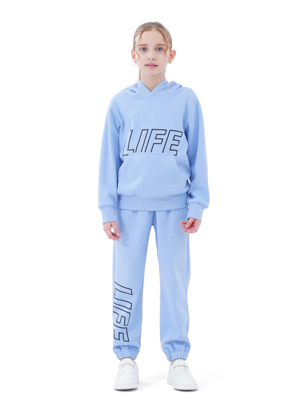 NATUST Kinder Trainingsanzug Jungen Mädchen Sportanzug 120 Blau, 120 Blau