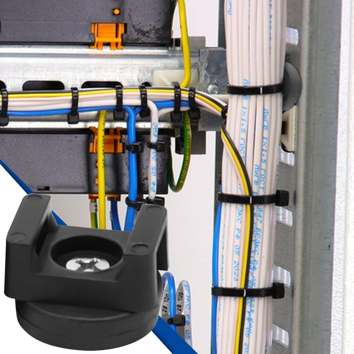 Magnetische Kabelbinder Halterung, 20 Stück 22 mm Basis Magnet Kabelklemmen Kabelmanagement Clips Ma