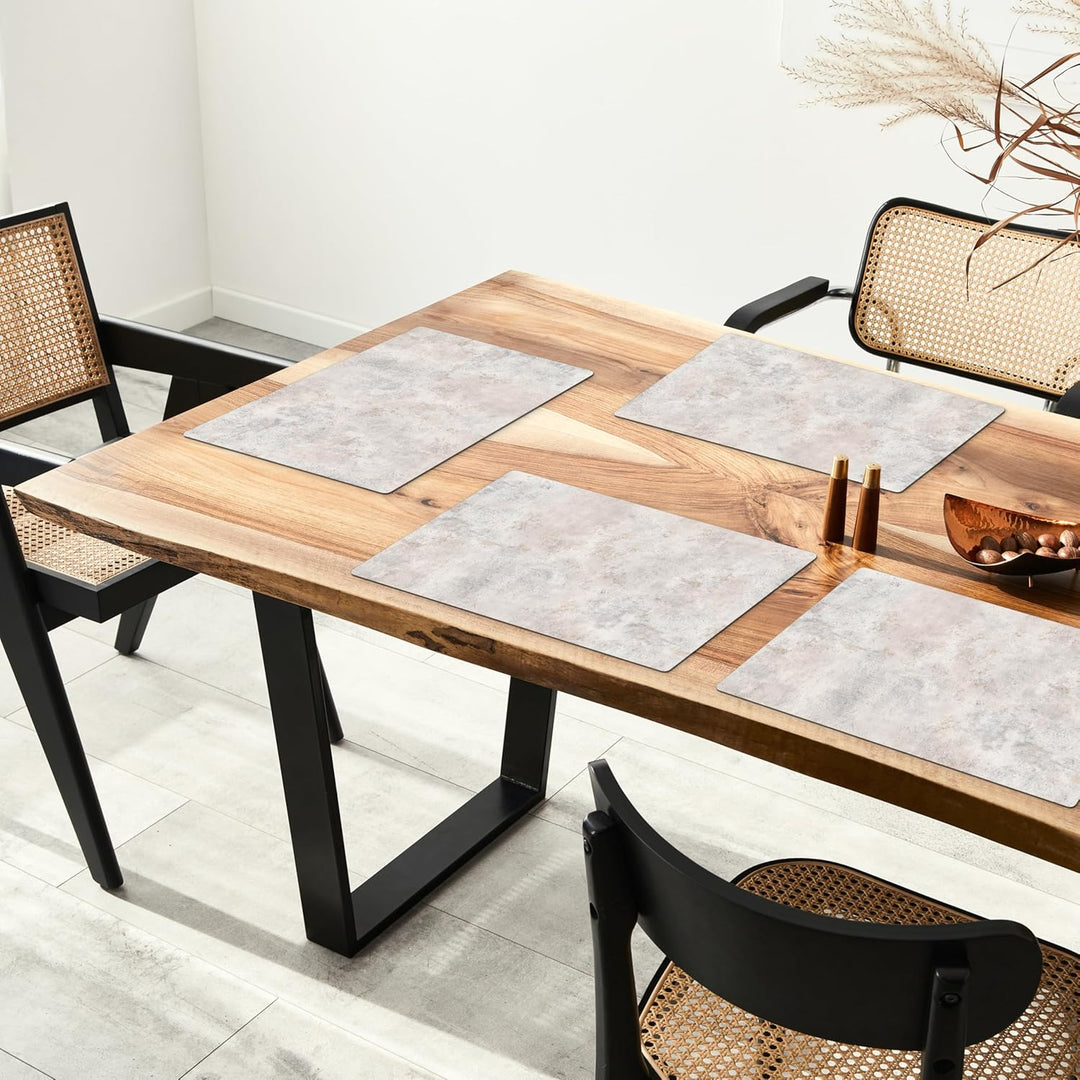 KitchenYeah© Platzsets Abwaschbar 6-Teilig 45x30 cm Tischsets Platzdeckchen rutschfeste Platzset Unt