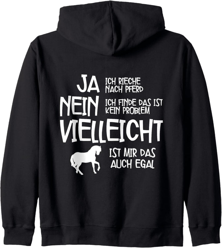 Ja Ich Rieche Nach Pferd Pferde Kapuzenjacke
