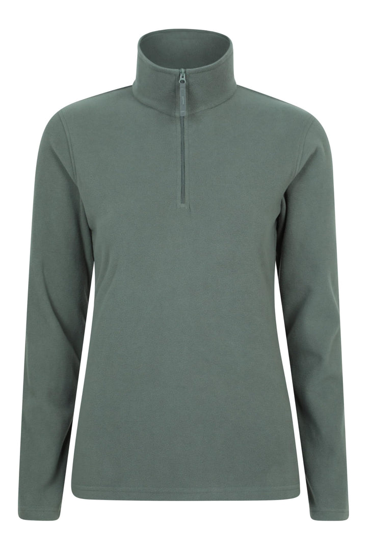 Mountain Warehouse Camber Womens Fleece - Lightweight Ladies Casual Sweater Top, Breathable, Zip Nec