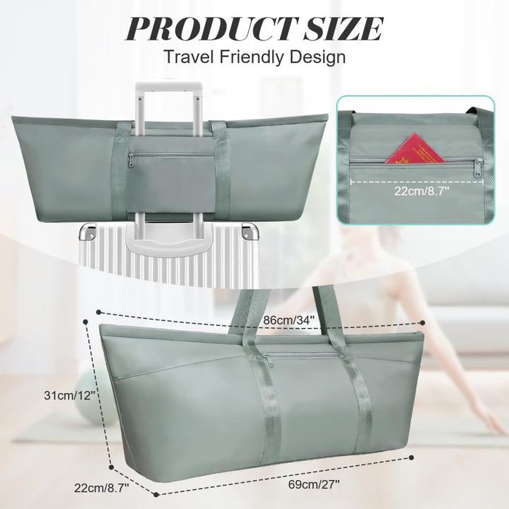 Sporttasche Damen, Gross Yogatasche, Yogamatte Tasche, Sporttasche Damen mit Nassfach & Schuhtasche,