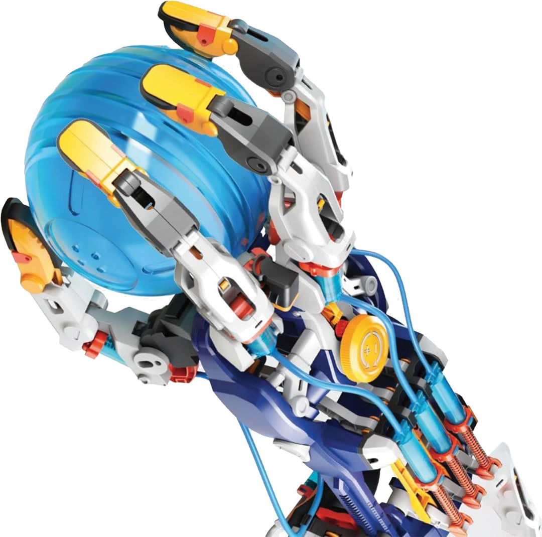 CONSTRUCT & CREATE 79252 Hydraulische Cyborg-Hand Bausatz – Batterieloses STEM-Wissenschafts-Spielze