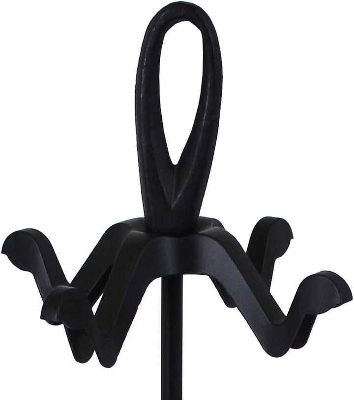 JVL Cotswold Black iron fireside fire tools 5 piece companion set, Cotswold