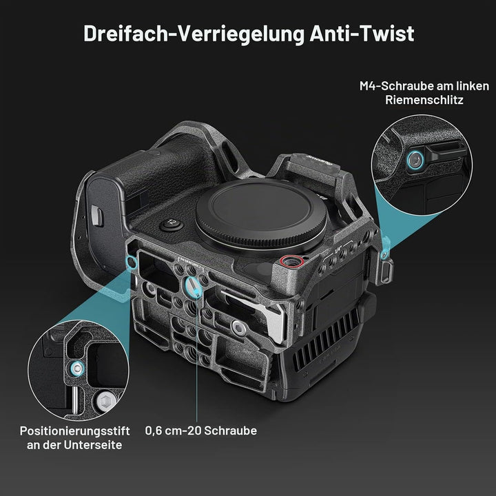 SMALLRIG R5 C Camera Cage Handheld Kit für Canon R5 C mit Oberem Griff, Full Cage, HDMI & USB-C Kabe