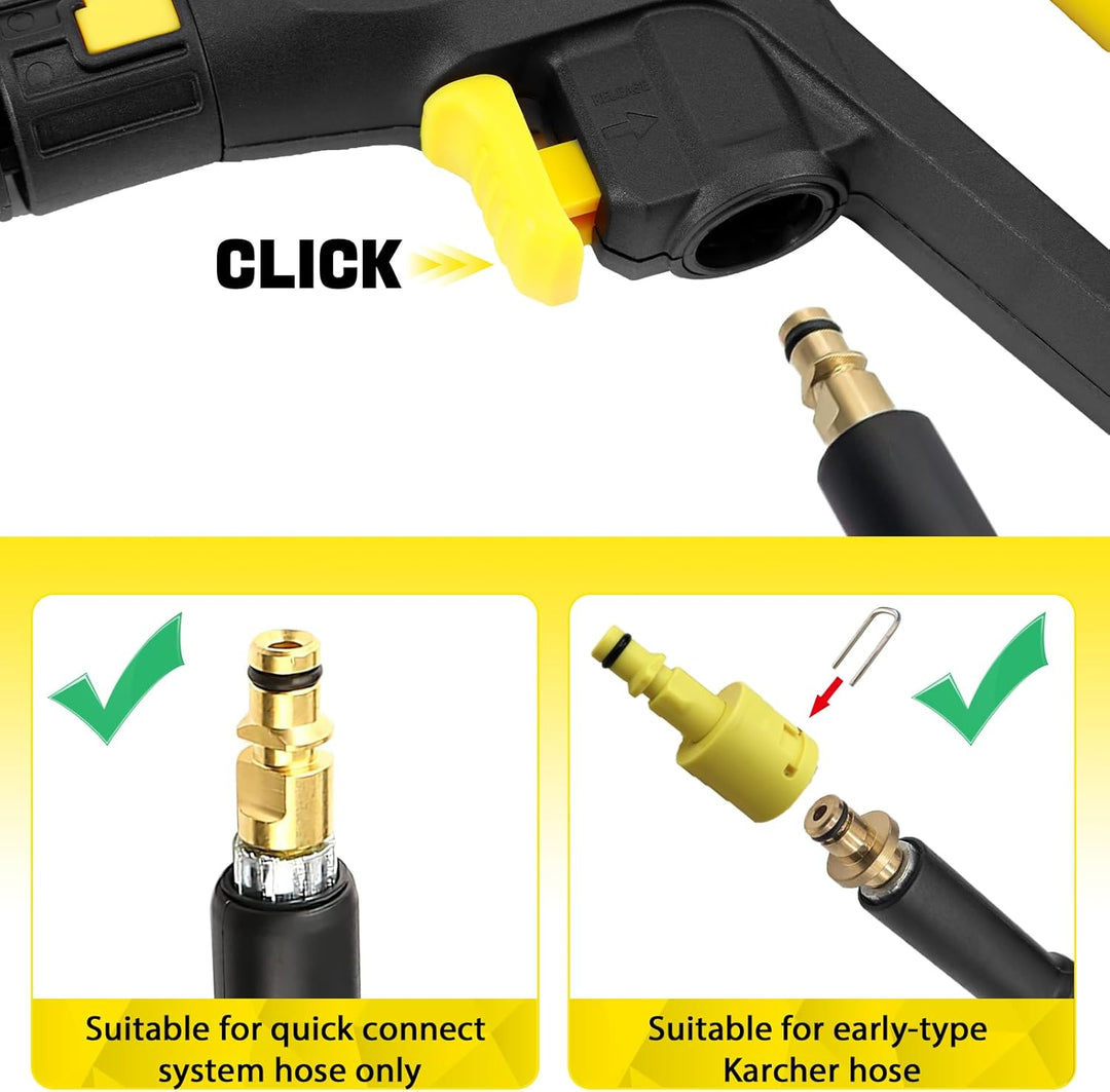 2175 PSI Trigger Gun Kit,Kompatibel mit Karcher Hochdruckreiniger Fit für K2-K7 Schlauch Schnellkupp