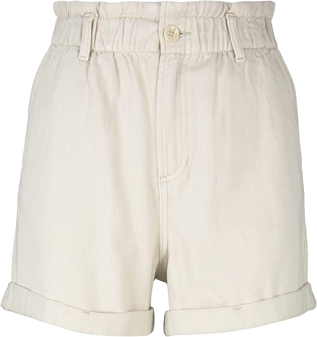 TOM TAILOR Denim Damen Bermuda Paperbag Shorts L 22515 - Soft Creme Beige, L 22515 - Soft Creme Beig