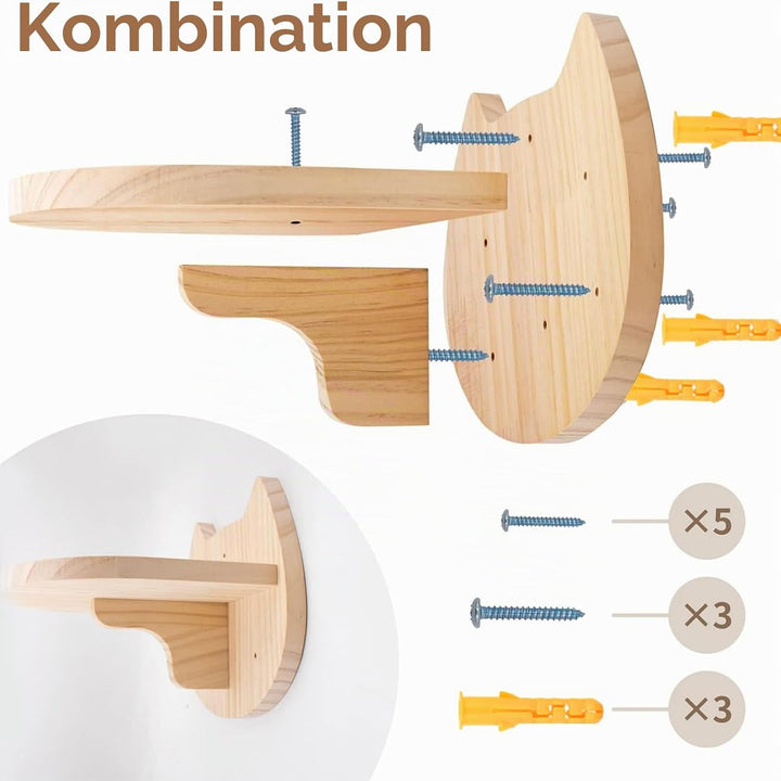 kletterwand Katzen Wand montierte Katze-Hängematte ﻿Katze Kletterwandmit Katzentreppe für die Wand,