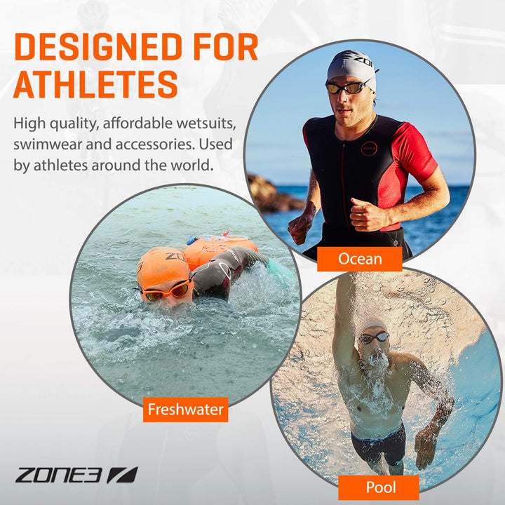 ZONE3 Swim Safety Gürtel, Reflektierendes Orange, One Size