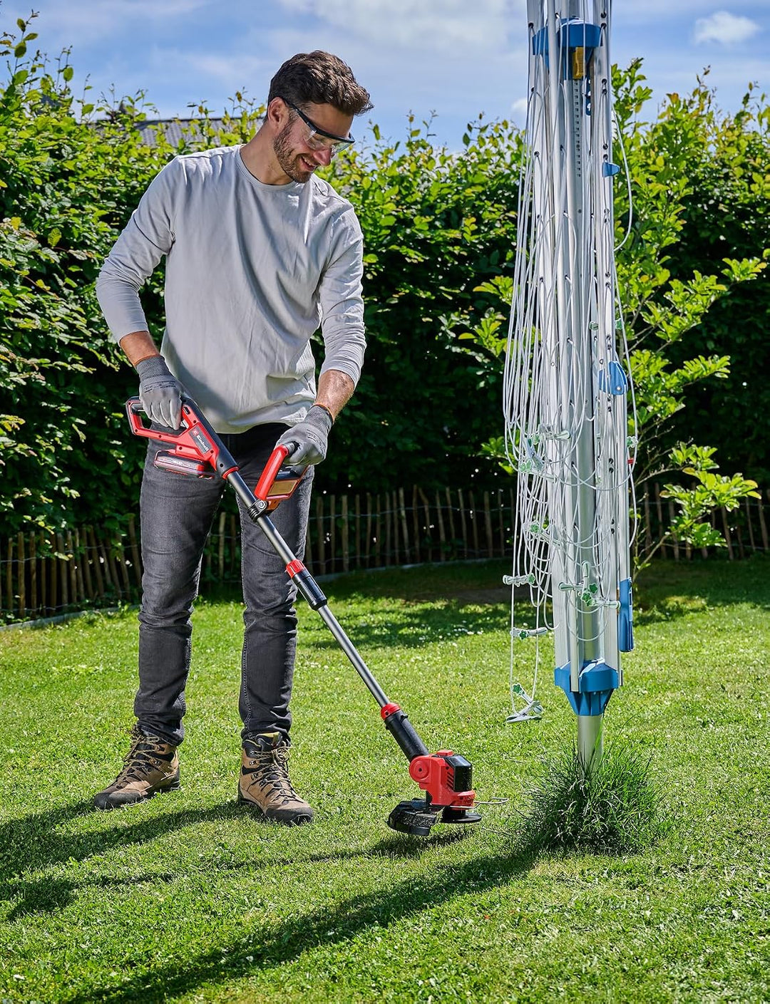 Einhell Akku-Rasentrimmer GE-CT 18/25 Li-Solo Power X-Change (18 V, 25 cm Schnittbreite, dreh- und n