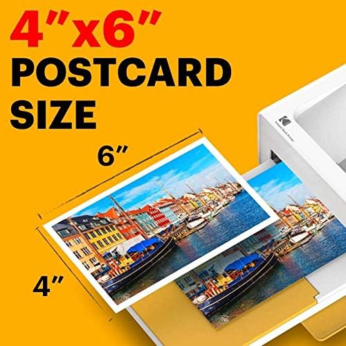 KODAK PD460 - Farbfotodrucker, 10 x 15 cm, Bluetooth und Docking, Weiss/Schwarz Schwarz Single, Schw