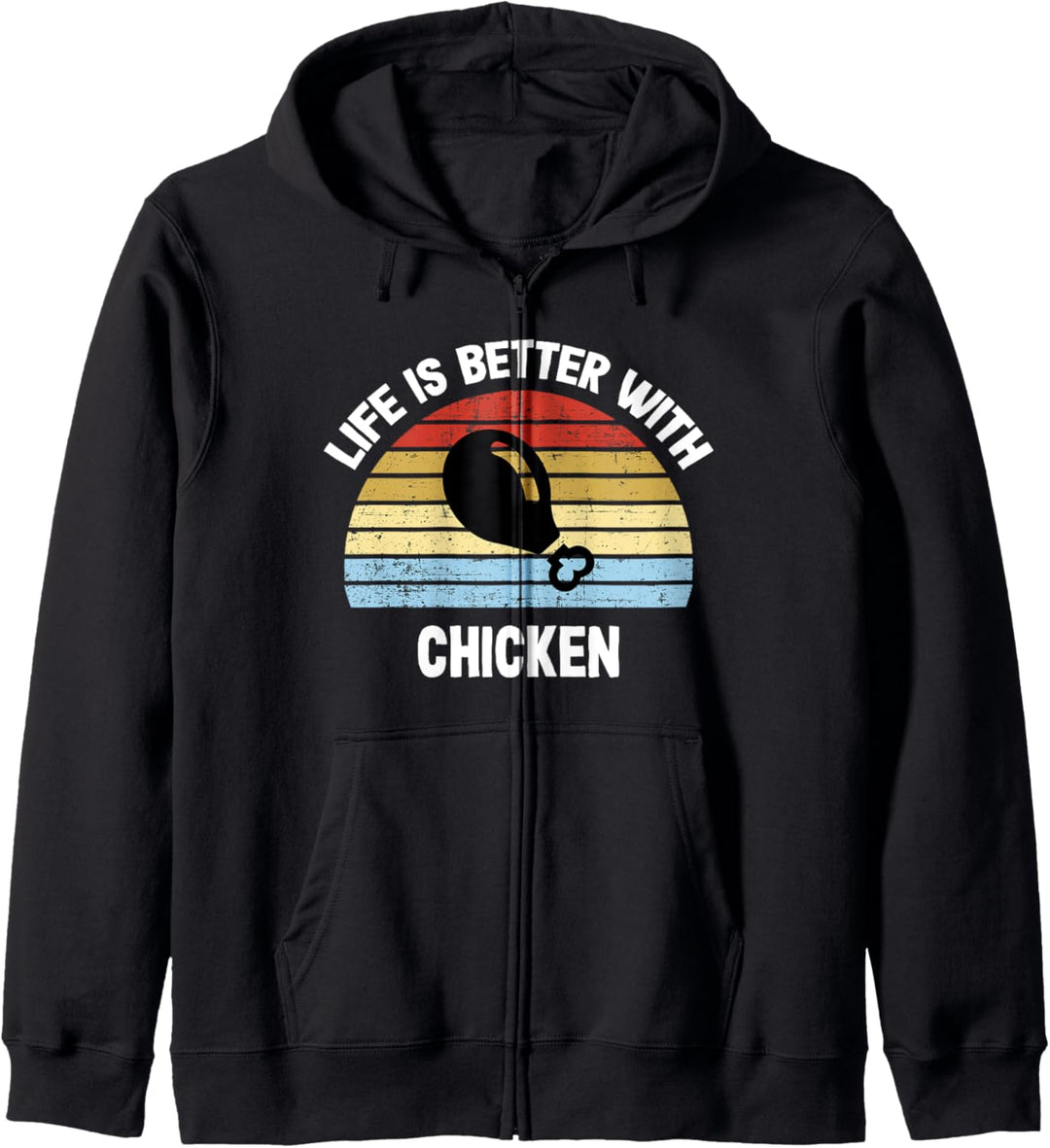 Retro-Hähnchen Kapuzenjacke