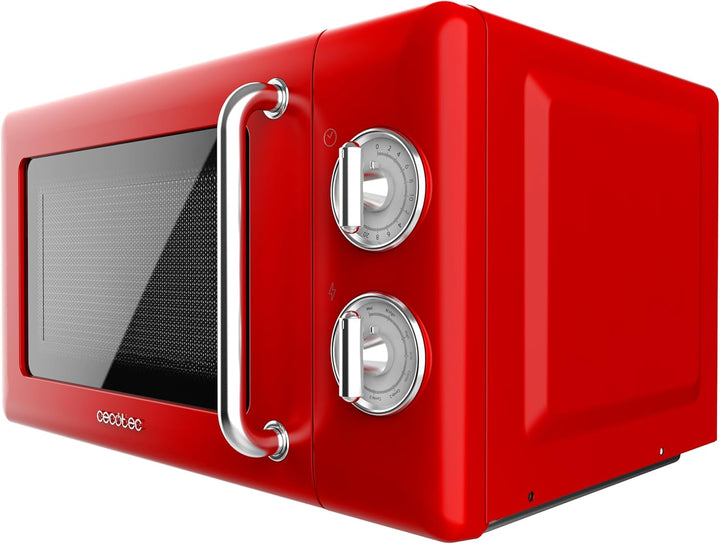 Cecotec Mikrowelle mit Grill Proclean 3110 Mechanische, 20 l, Retro, 700 W, 6 Stufen, Timer bis zu 3