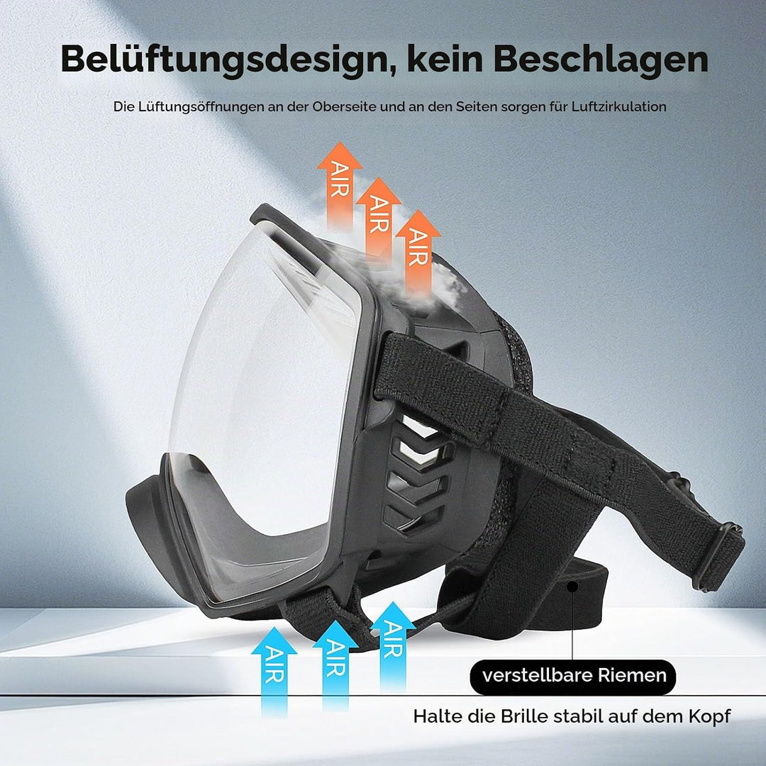PETLESO Hundebrille Winddichte Hunde Sonnenbrille Hund Schutzbrille mit Verstellbare Band Geeignet f