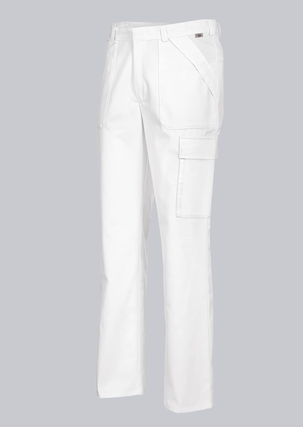 BP 1680-558-21-2XLl Unisex-Arbeitshose, mit Reissverschluss, 245,00 g/m² Stoffmischung, weiss, 2XLl