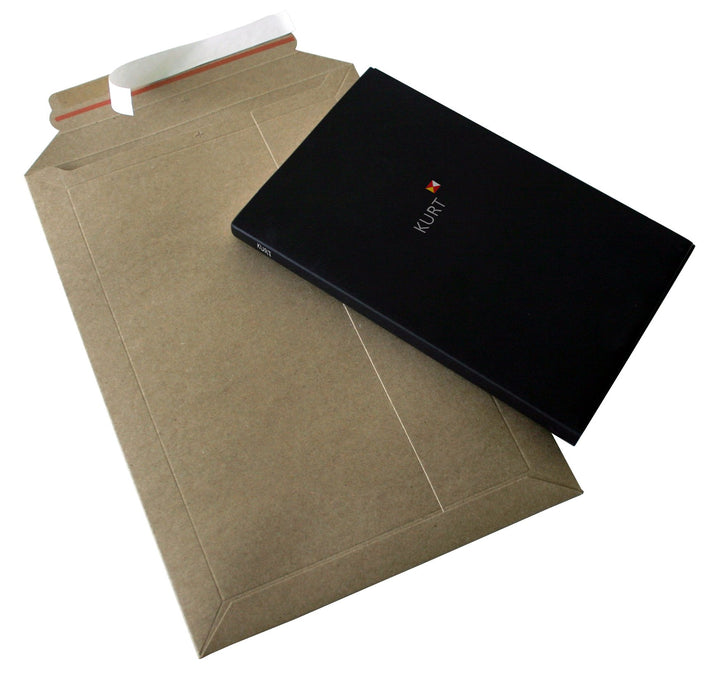 Versandtaschen braun aus Vollpappe Karton DIN A3-455x320mm bis 50mm Füllhöhe (PS.205) (75), 75