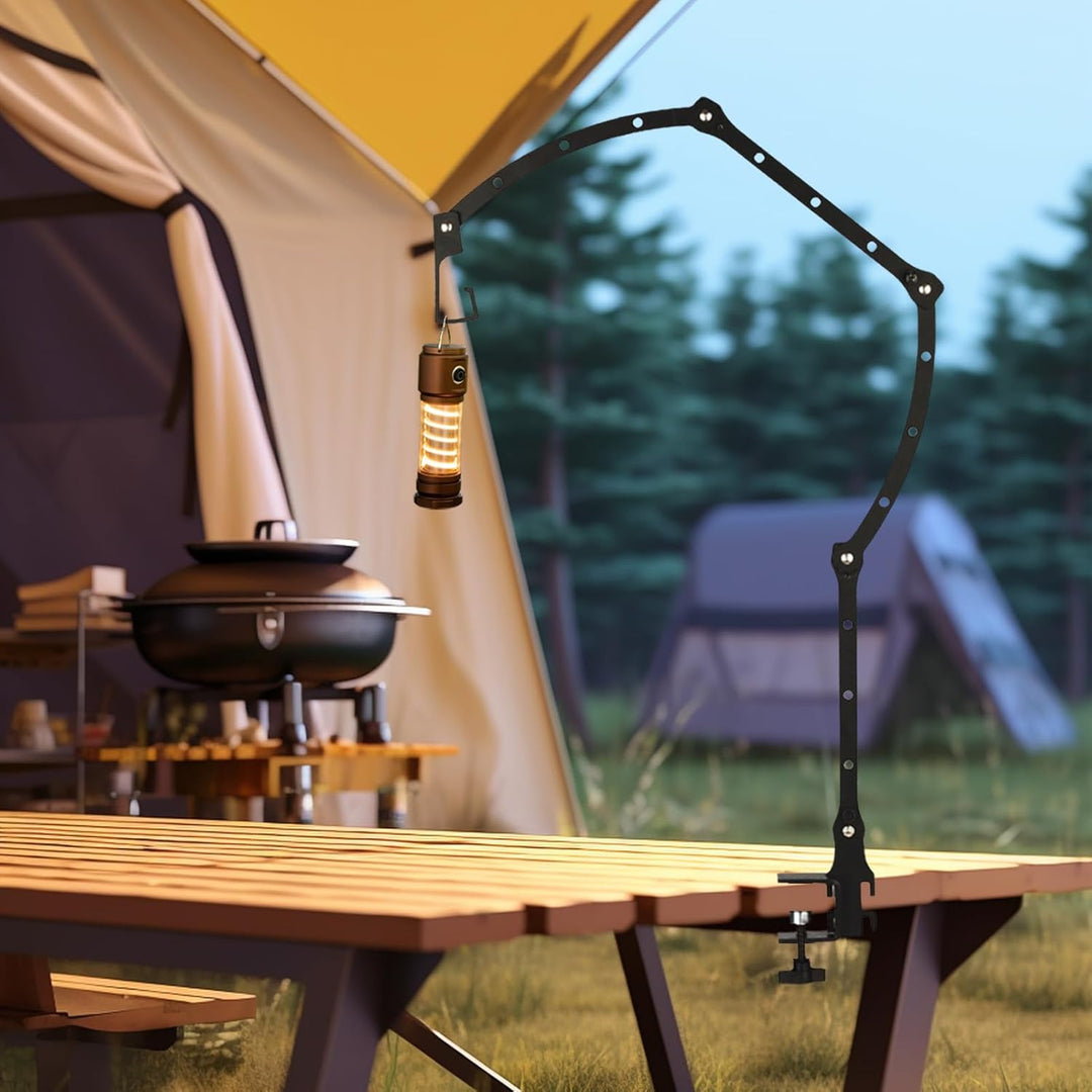 Camping-Laternenständerstange, faltbarer Campingbedarf, Schreibtisch, Camping-Lichtstange, für Reise