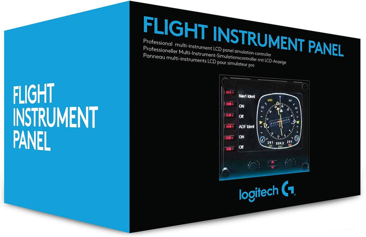 Logitech G Saitek Pro Flight Instrumenten-Panel, Steuerpanel für Flug Simulatoren, 3.5 Zoll LCD-Farb