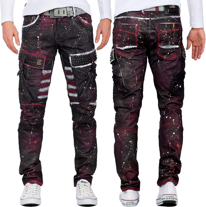 Cipo & Baxx Herren Jeans – Stylische Denim-Mode mit einzigartigem Design, Slim-Fit & Regular-Fit, Bi