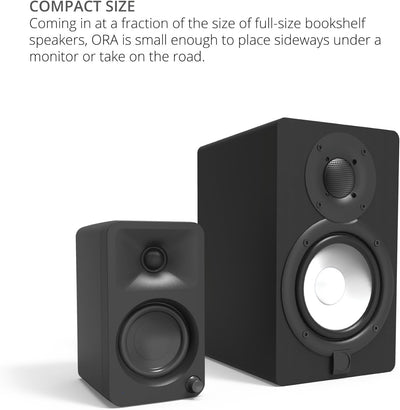 Kanto ORA 100W Powered Bi-amp Reference Desktop Computer Speakers w/Bluetooth 5.0 & USB-C | 100 Hz C