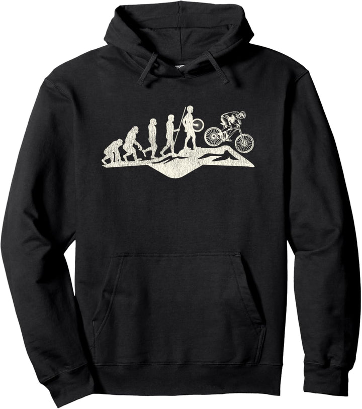 Mountainbike Downhill Evolution - MTB Geschenkidee Fahrrad Pullover Hoodie