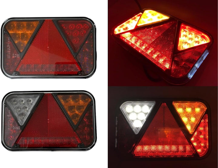 Anhängerbeleuchtung LED Rückleuchten Umrissleuchten und 13 polig Kabel 7m SET
