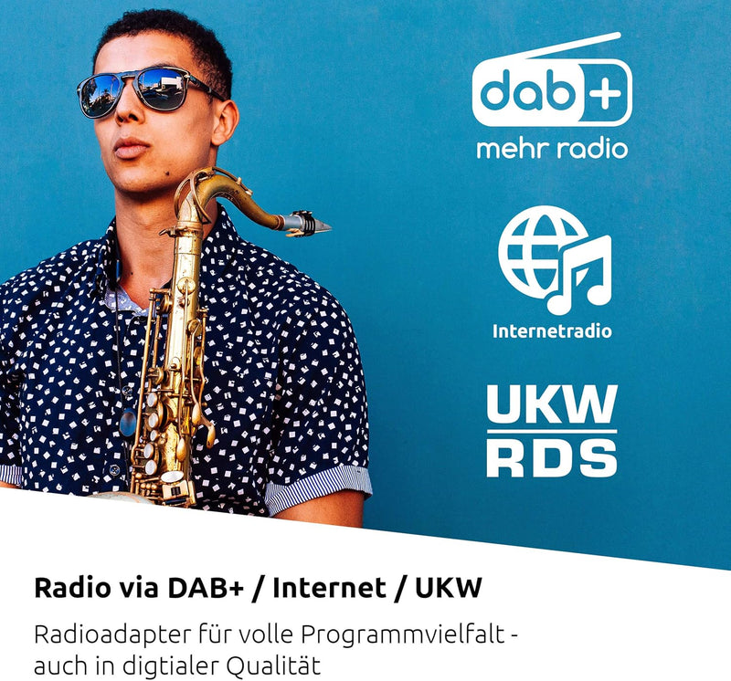 TechniSat DIGITRADIO 21 IR - Küchenradio (Unterbauradio inkl. Montageplatte, Internetradio DAB+, DAB