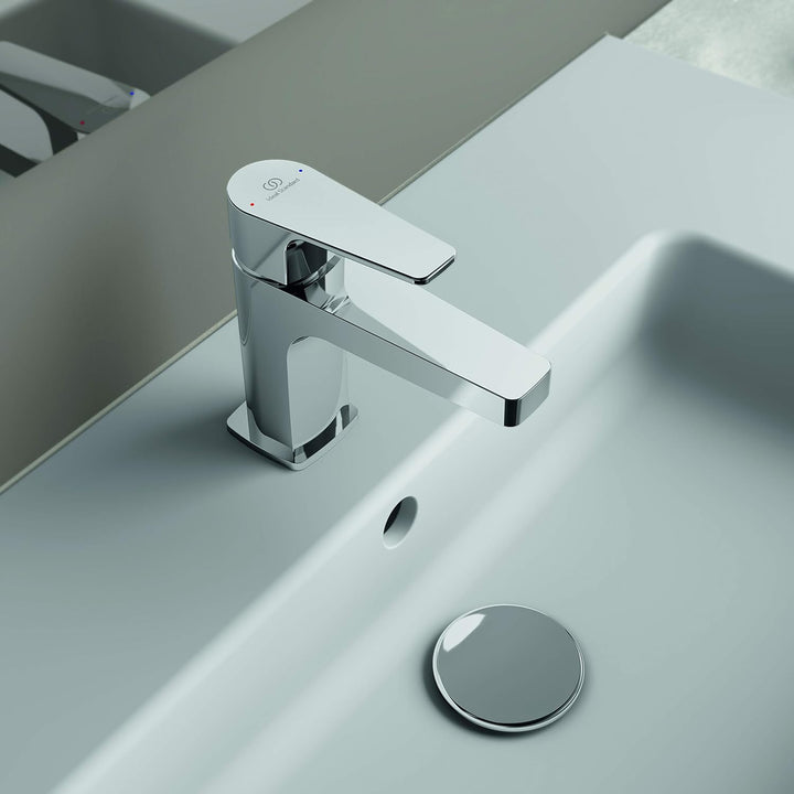 Ideal Standard BC682AA Cerafine D Waschtischarmatur ohne Ablauf, Bad-Wasserhahn mit Auslauf, Mischba