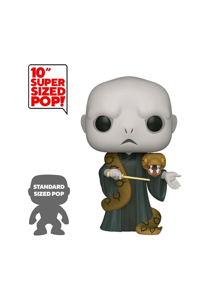 Funko Pop! HP: Harry Potter - 10" Lord Voldemort mit Nagini - Vinyl-Sammelfigur - Geschenkidee - Off